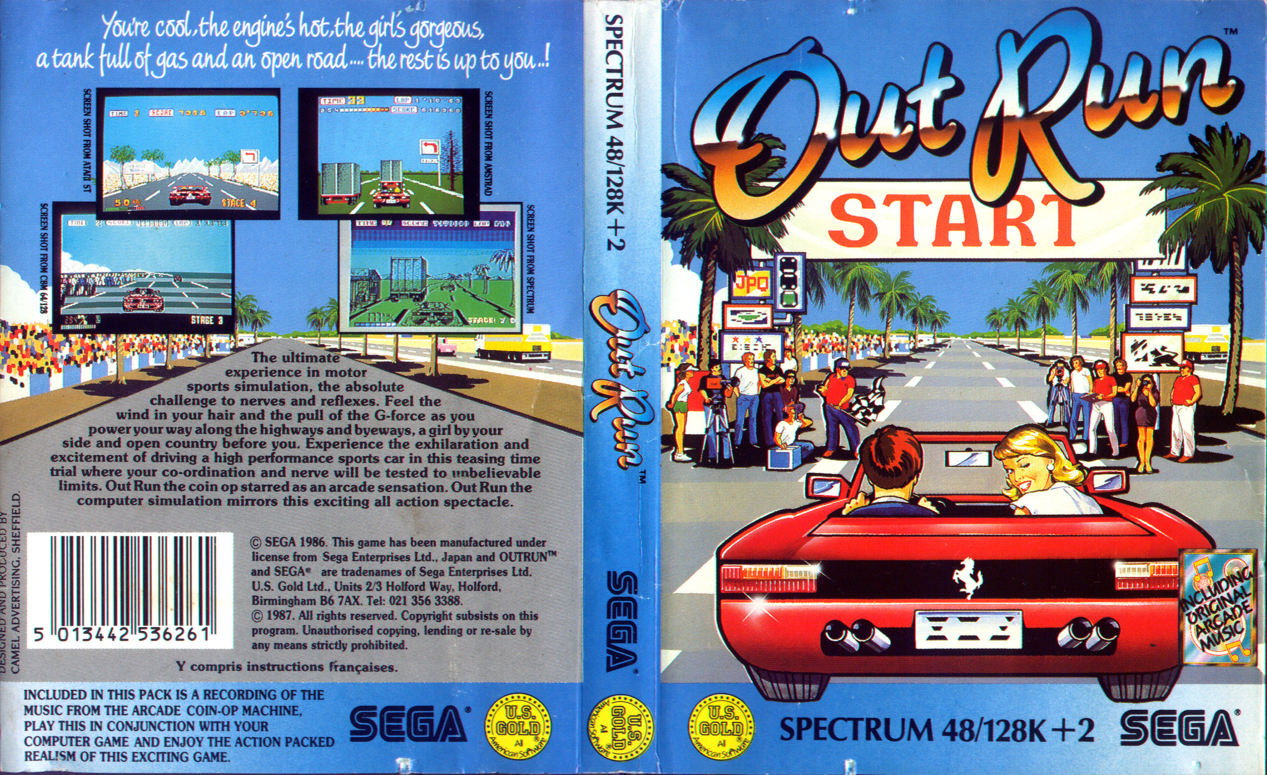 All out game. Игра Outrun Sega. Outrun игра 1986. Outrun Sega Mega Drive. Сега игры Постер.