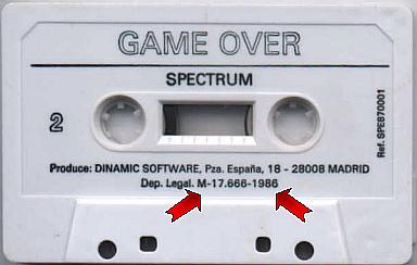 Game Over - Original tape